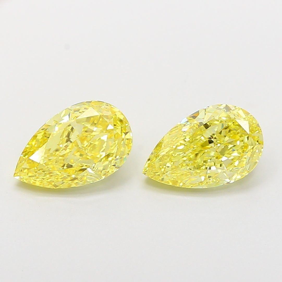Loose Diamond - PEAR 2.01ct Fancy Intense Yellow VS1: Loose Diamond - PEAR 2.01ct Fancy Intense Yellow VS1 Source: This is a real non-mined Diamond that has been grown in a lab Shape: PEAR Carats: 2.01 Color: Fancy Intense Yellow Certification: IGI Video