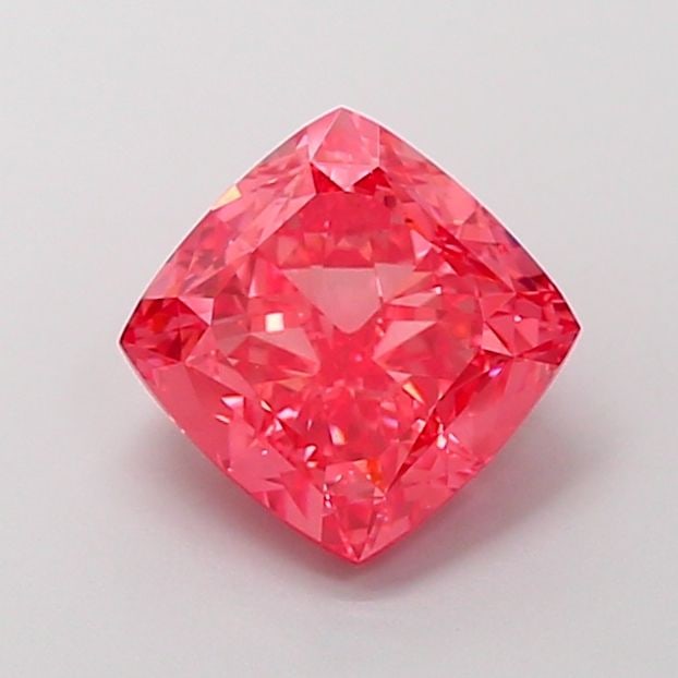 Loose Diamond - CUSHION MODIFIED 3.01ct Fancy Vivid Red VVS2: Loose Diamond - CUSHION MODIFIED 3.01ct Fancy Vivid Red VVS2 Source: This is a real non-mined Diamond that has been grown in a lab Shape: CUSHION MODIFIED Carats: 3.01 Color: Fancy Vivid Red Certifica