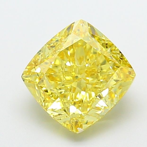 Loose Diamond - CUSHION MODIFIED 3.52ct Fancy Vivid Yellow VS1: Loose Diamond - CUSHION MODIFIED 3.52ct Fancy Vivid Yellow VS1 Source: This is a real non-mined Diamond that has been grown in a lab Shape: CUSHION MODIFIED Carats: 3.52 Color: Fancy Vivid Yellow Cert