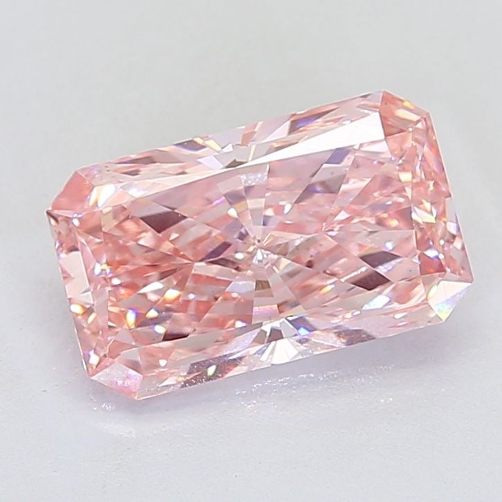 Loose Diamond - RADIANT 4.32ct Fancy Intense Pink VS1: Loose Diamond - RADIANT 4.32ct Fancy Intense Pink VS1 Source: This is a real non-mined Diamond that has been grown in a lab Shape: RADIANT Carats: 4.32 Color: Fancy Intense Pink Certification: IGI Vid