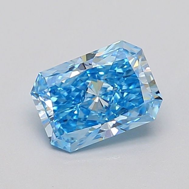 Loose Diamond - RADIANT 0.79ct Fancy Vivid Blue VS1: Loose Diamond - RADIANT 0.79ct Fancy Vivid Blue VS1 Source: This is a real non-mined Diamond that has been grown in a lab Shape: RADIANT Carats: 0.79 Color: Fancy Vivid Blue Certification: IGI Video:
