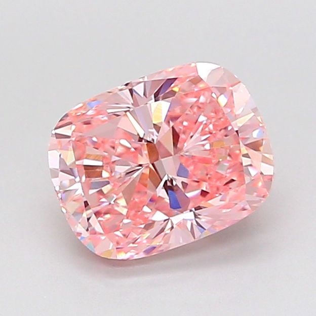 Loose Diamond - CUSHION MODIFIED 1.52ct Fancy Intense Pink VVS1: Loose Diamond - CUSHION MODIFIED 1.52ct Fancy Intense Pink VVS1 Source: This is a real non-mined Diamond that has been grown in a lab Shape: CUSHION MODIFIED Carats: 1.52 Color: Fancy Intense Pink Cer