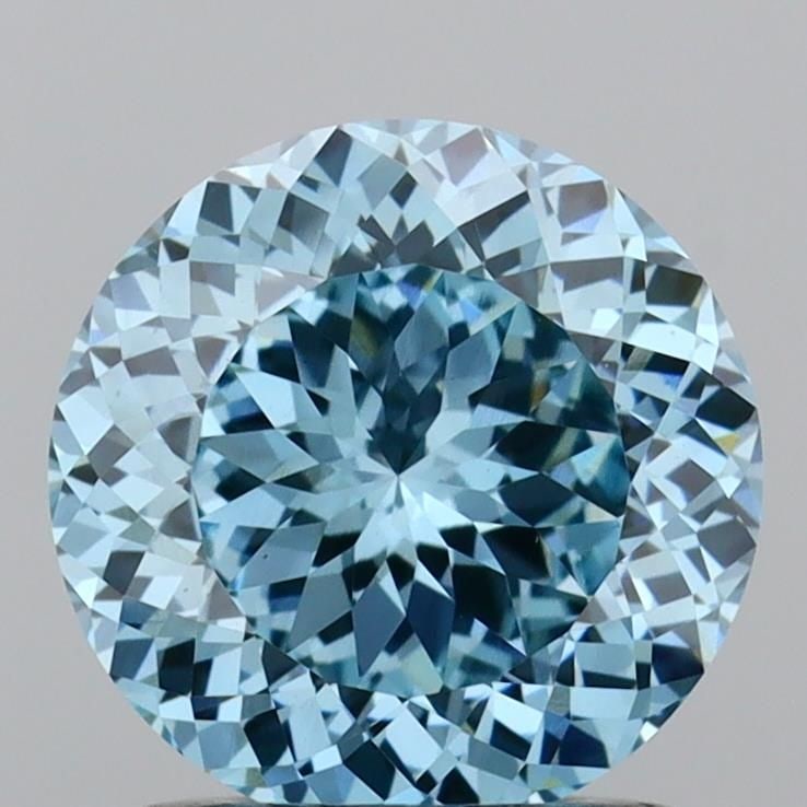 Loose Diamond - ROUND 1.34ct Fancy Vivid Blue VS1: Loose Diamond - ROUND 1.34ct Fancy Vivid Blue VS1 Source: This is a real non-mined Diamond that has been grown in a lab Shape: ROUND Carats: 1.34 Color: Fancy Vivid Blue Certification: IGI Video: