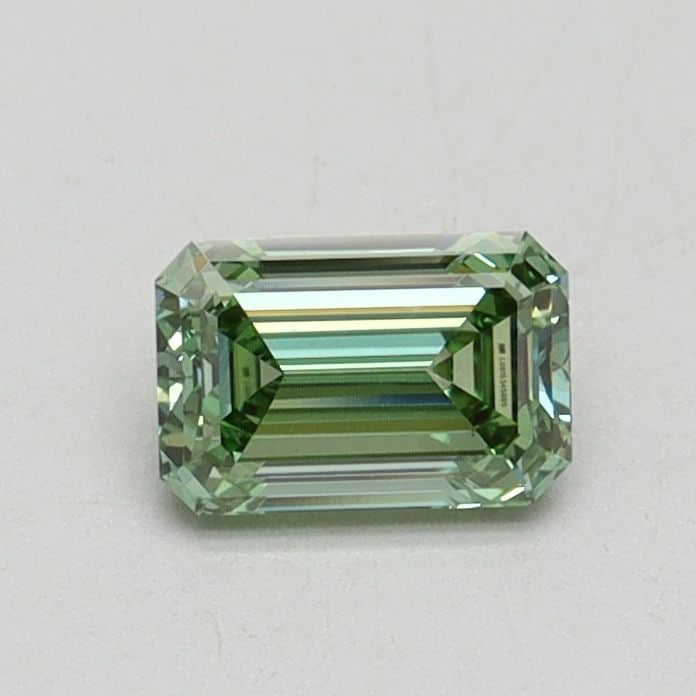 Loose Diamond - EMERALD 0.53ct Fancy Intense Green VVS2: Loose Diamond - EMERALD 0.53ct Fancy Intense Green VVS2 Source: This is a real non-mined Diamond that has been grown in a lab Shape: EMERALD Carats: 0.53 Color: Fancy Intense Green Certification: IGI 