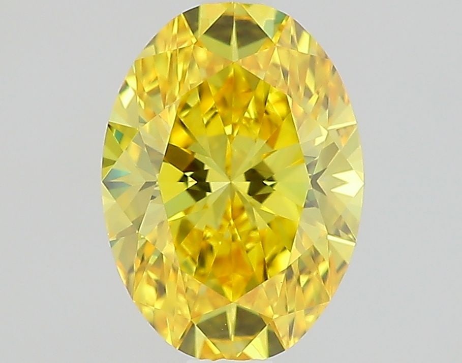 Loose Diamond - OVAL 1.02ct Fancy Vivid Yellow VS1: Loose Diamond - OVAL 1.02ct Fancy Vivid Yellow VS1 Source: This is a real non-mined Diamond that has been grown in a lab Shape: OVAL Carats: 1.02 Color: Fancy Vivid Yellow Certification: IGI Video: