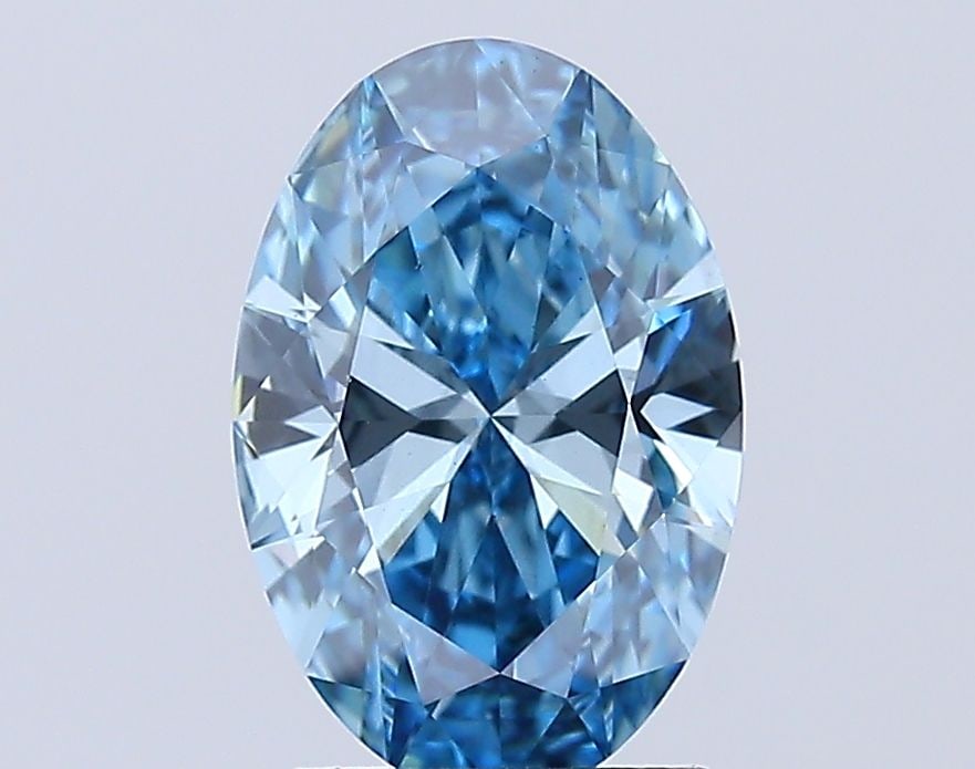 Loose Diamond - OVAL 2.0ct Fancy Vivid Blue VS1: Loose Diamond - OVAL 2.0ct Fancy Vivid Blue VS1 Source: This is a real non-mined Diamond that has been grown in a lab Shape: OVAL Carats: 2.0 Color: Fancy Vivid Blue Certification: IGI Video: Video