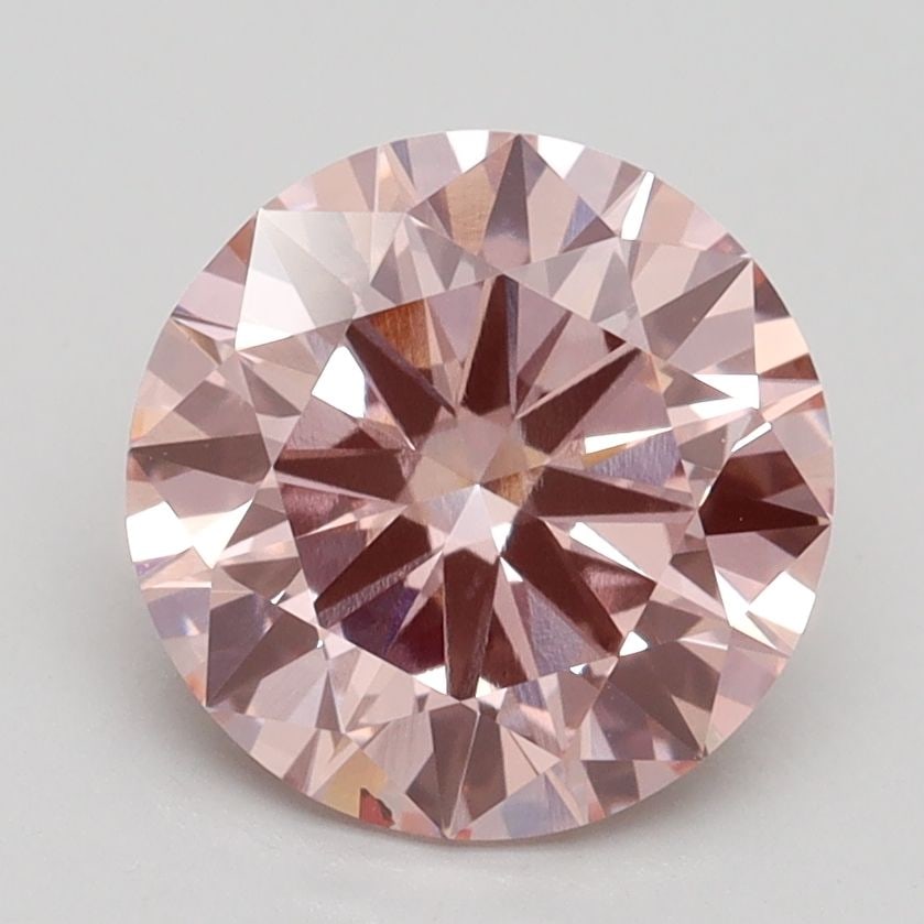 Loose Diamond - ROUND 2.3ct Fancy Intense Pink VS2: Loose Diamond - ROUND 2.3ct Fancy Intense Pink VS2 Source: This is a real non-mined Diamond that has been grown in a lab Shape: ROUND Carats: 2.3 Color: Fancy Intense Pink Certification: IGI Video: