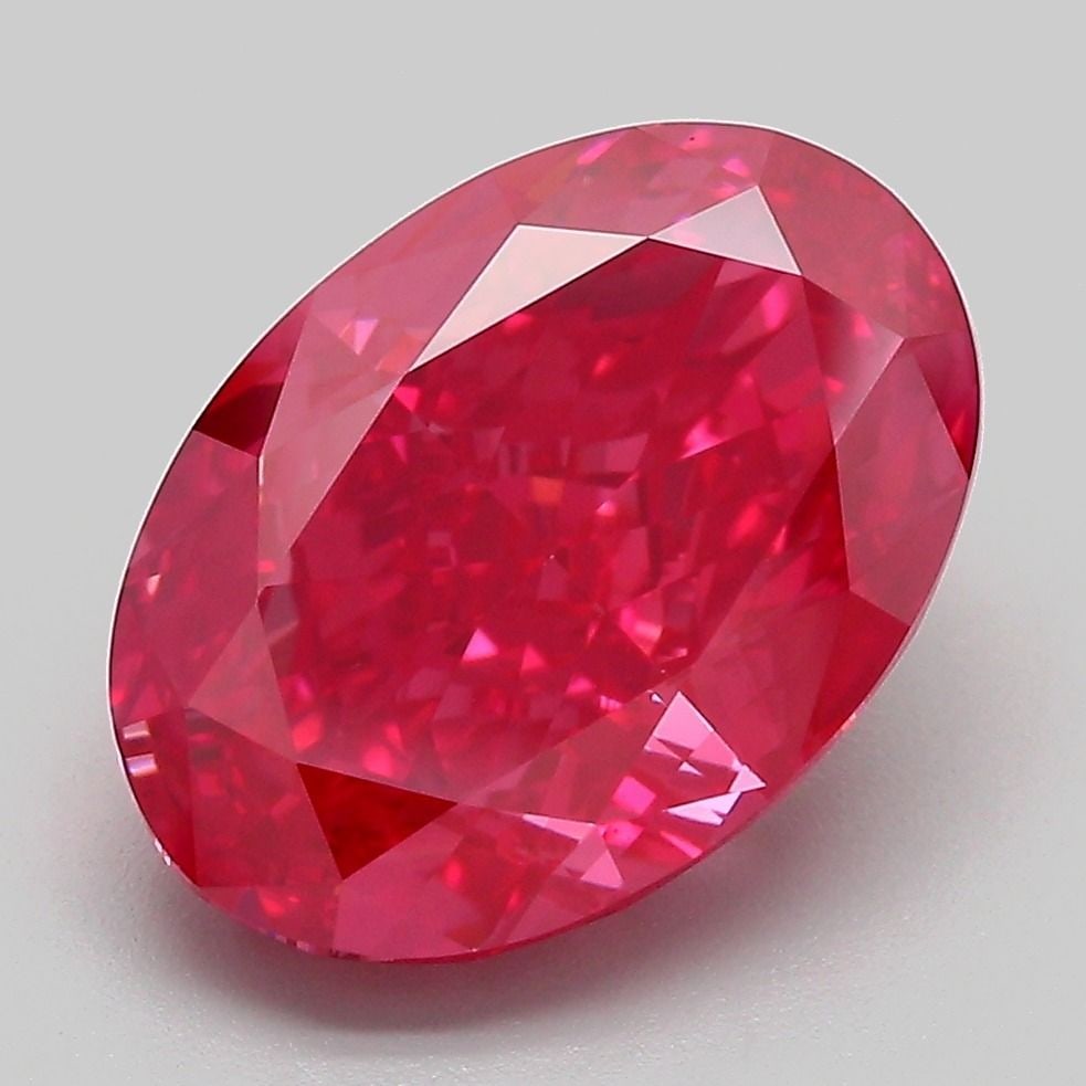 Loose Diamond - OVAL 5.23ct Fancy Vivid Red VS1 (1 of 1)