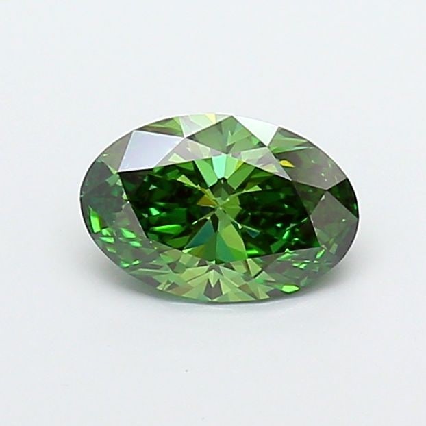 Loose Diamond - OVAL 1.05ct Fancy Vivid Green VS1: Loose Diamond - OVAL 1.05ct Fancy Vivid Green VS1 Source: This is a real non-mined Diamond that has been grown in a lab Shape: OVAL Carats: 1.05 Color: Fancy Vivid Green Certification: IGI Video: