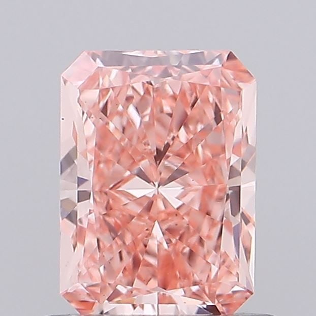 Loose Diamond - RADIANT 0.78ct Fancy Vivid Pink VS1: Loose Diamond - RADIANT 0.78ct Fancy Vivid Pink VS1 Source: This is a real non-mined Diamond that has been grown in a lab Shape: RADIANT Carats: 0.78 Color: Fancy Vivid Pink Certification: IGI Video: