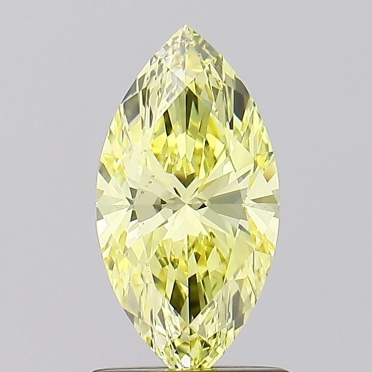 Loose Diamond - MARQUISE 1.02ct Fancy Intense Yellow VS2: Loose Diamond - MARQUISE 1.02ct Fancy Intense Yellow VS2 Source: This is a real non-mined Diamond that has been grown in a lab Shape: MARQUISE Carats: 1.02 Color: Fancy Intense Yellow Certification: I