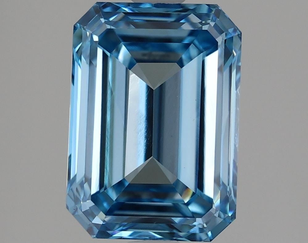 Loose Diamond - EMERALD 2.67ct Fancy Vivid Blue VVS2 (1 of 1)