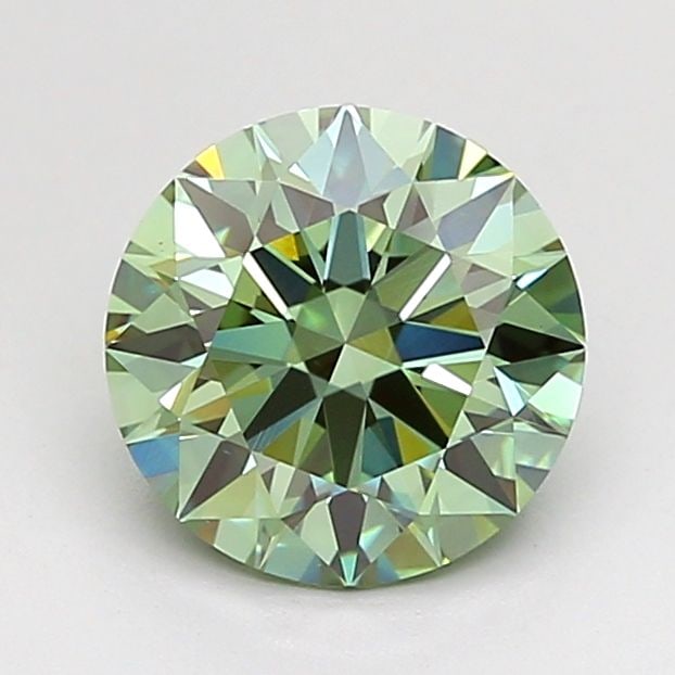 Ideal Loose Diamond - ROUND 1.51ct Fancy Vivid Green VS1: Ideal Loose Diamond - ROUND 1.51ct Fancy Vivid Green VS1 Source: This is a real non-mined Diamond that has been grown in a lab Shape: ROUND Carats: 1.51 Color: Fancy Vivid Green Certification: IGI Vid