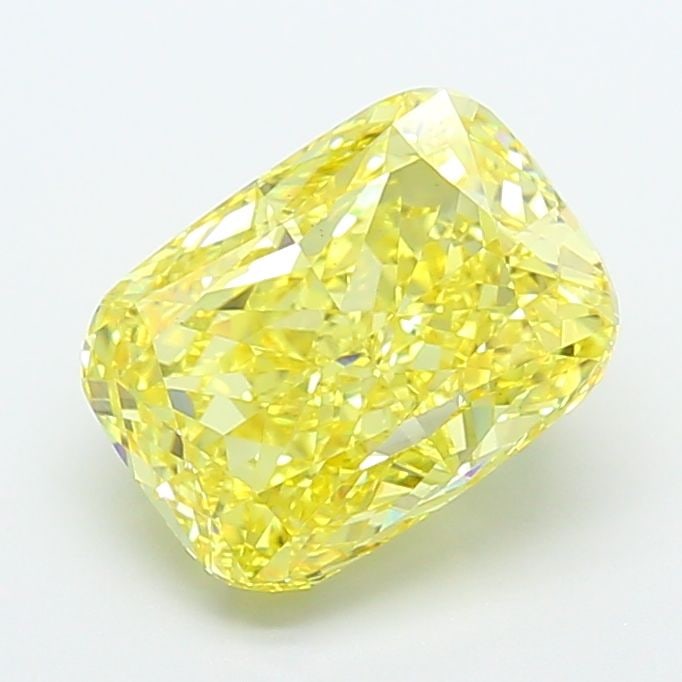Loose Diamond - CUSHION MODIFIED 5.0ct Fancy Vivid Yellow VS1: Loose Diamond - CUSHION MODIFIED 5.0ct Fancy Vivid Yellow VS1 Source: This is a real non-mined Diamond that has been grown in a lab Shape: CUSHION MODIFIED Carats: 5.0 Color: Fancy Vivid Yellow Certif