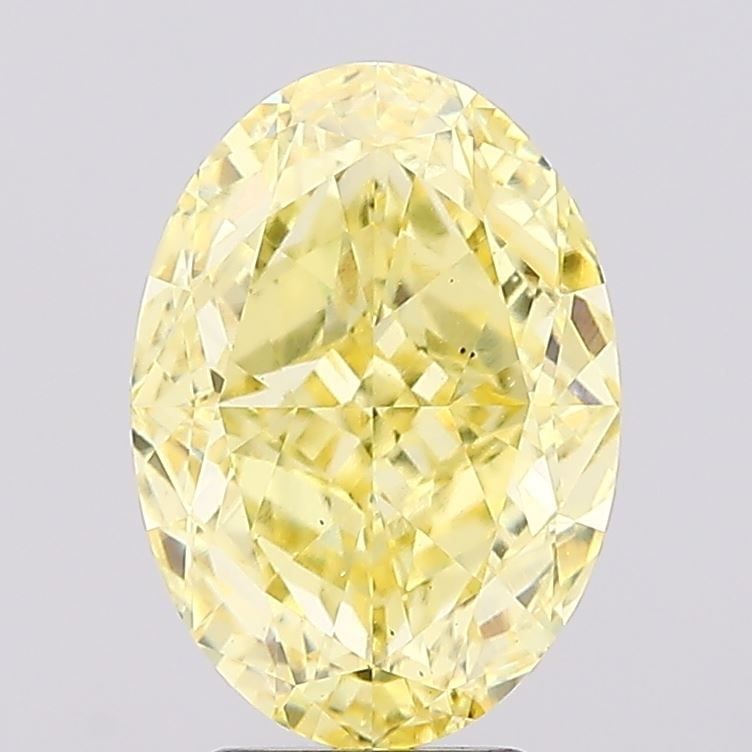 Loose Diamond - OVAL 4.55ct Fancy Vivid Yellow VS2: Loose Diamond - OVAL 4.55ct Fancy Vivid Yellow VS2 Source: This is a real non-mined Diamond that has been grown in a lab Shape: OVAL Carats: 4.55 Color: Fancy Vivid Yellow Certification: IGI Video: