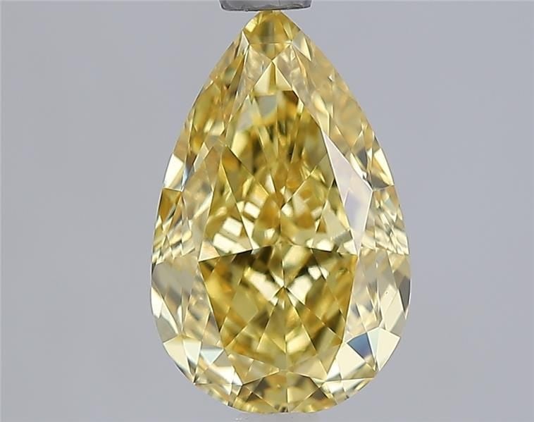Loose Diamond - PEAR 2.04ct Fancy Vivid Yellow VS1: Loose Diamond - PEAR 2.04ct Fancy Vivid Yellow VS1 Source: This is a real non-mined Diamond that has been grown in a lab Shape: PEAR Carats: 2.04 Color: Fancy Vivid Yellow Certification: IGI Video: