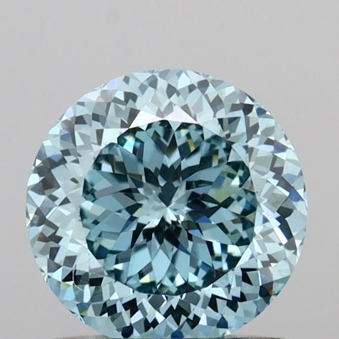 Loose Diamond - ROUND 1.03ct Fancy Vivid Blue VVS2: Loose Diamond - ROUND 1.03ct Fancy Vivid Blue VVS2 Source: This is a real non-mined Diamond that has been grown in a lab Shape: ROUND Carats: 1.03 Color: Fancy Vivid Blue Certification: IGI Video: