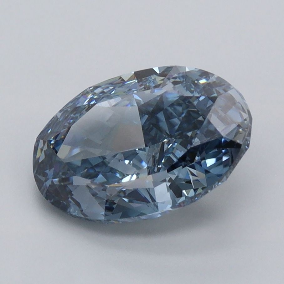 Loose Diamond - OVAL 2.52ct Fancy Vivid Blue VS1: Loose Diamond - OVAL 2.52ct Fancy Vivid Blue VS1 Source: This is a real non-mined Diamond that has been grown in a lab Shape: OVAL Carats: 2.52 Color: Fancy Vivid Blue Certification: IGI Video: