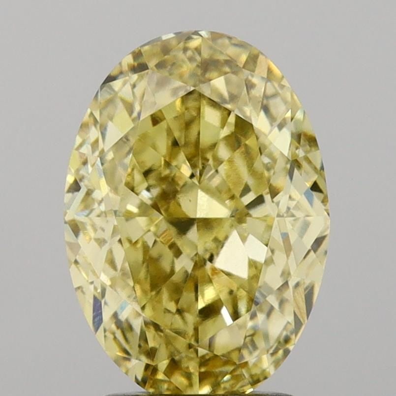 Loose Diamond - OVAL 3.03ct Fancy Yellow VS1: Loose Diamond - OVAL 3.03ct Fancy Yellow VS1 Source: This is a real non-mined Diamond that has been grown in a lab Shape: OVAL Carats: 3.03 Color: Fancy Yellow Certification: IGI Video: