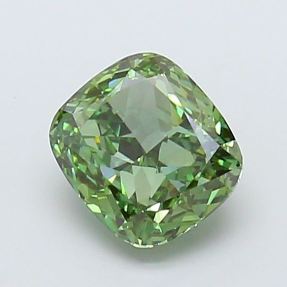 Loose Diamond - CUSHION MODIFIED 2.02ct Fancy Vivid Green VS1: Loose Diamond - CUSHION MODIFIED 2.02ct Fancy Vivid Green VS1 Source: This is a real non-mined Diamond that has been grown in a lab Shape: CUSHION MODIFIED Carats: 2.02 Color: Fancy Vivid Green