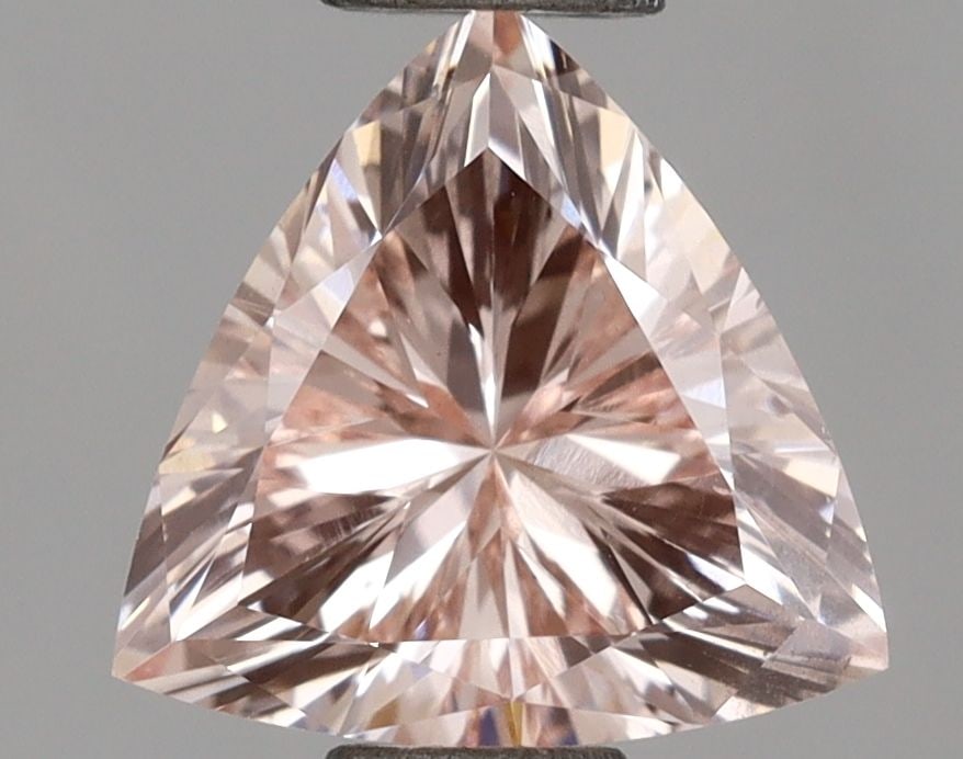 Loose Diamond - TRIANGULAR 1.0ct Fancy Pink VS2: Loose Diamond - TRIANGULAR 1.0ct Fancy Pink VS2 Source: This is a real non-mined Diamond that has been grown in a lab Shape: TRIANGULAR Carats: 1.0 Color: Fancy Pink Certification: IGI Video: