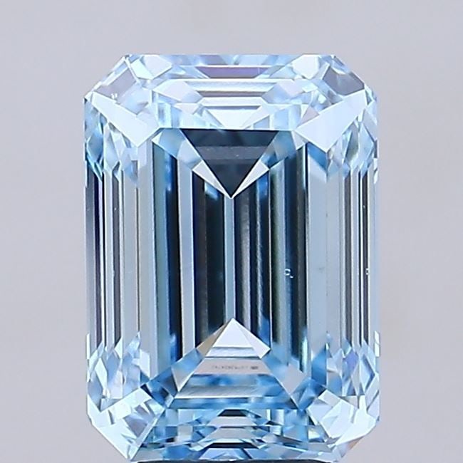 Loose Diamond - EMERALD 5.0ct Fancy Vivid Blue VS2: Loose Diamond - EMERALD 5.0ct Fancy Vivid Blue VS2 Source: This is a real non-mined Diamond that has been grown in a lab Shape: EMERALD Carats: 5.0 Color: Fancy Vivid Blue Certification: IGI Video: