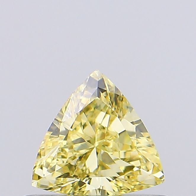Loose Diamond - TRILLIANT 0.42ct Fancy Intense Yellow VVS2: Loose Diamond - TRILLIANT 0.42ct Fancy Intense Yellow VVS2 Source: This is a real non-mined Diamond that has been grown in a lab Shape: TRILLIANT Carats: 0.42 Color: Fancy Intense Yellow Certification