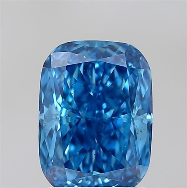 Loose Diamond - CUSHION MODIFIED 1.53ct Fancy Vivid Blue SI1: Loose Diamond - CUSHION MODIFIED 1.53ct Fancy Vivid Blue SI1 Source: This is a real non-mined Diamond that has been grown in a lab Shape: CUSHION MODIFIED Carats: 1.53 Color: Fancy Vivid Blue Certific