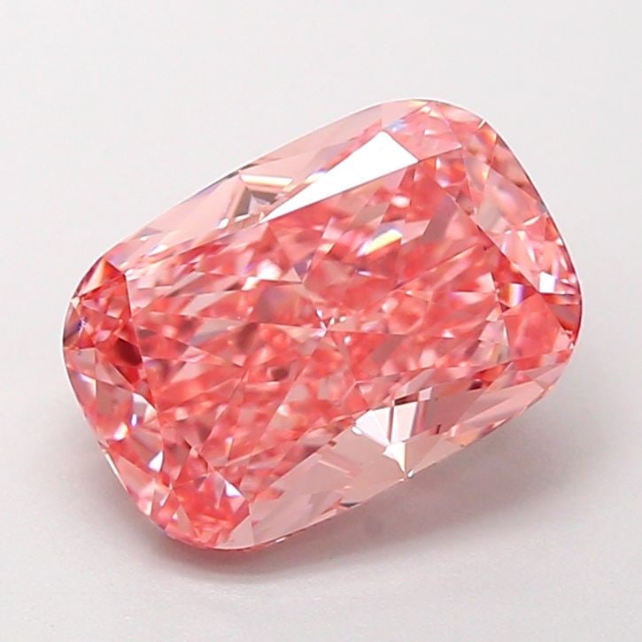 Loose Diamond - CUSHION MODIFIED 2.31ct Fancy Vivid Pink VVS2: Loose Diamond - CUSHION MODIFIED 2.31ct Fancy Vivid Pink VVS2 Source: This is a real non-mined Diamond that has been grown in a lab Shape: CUSHION MODIFIED Carats: 2.31 Color: Fancy Vivid Pink Certifi