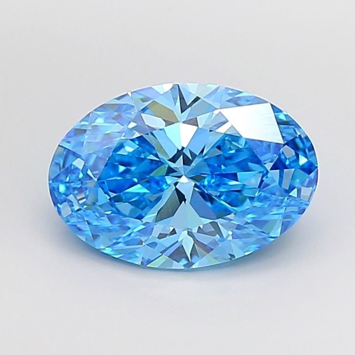 Loose Diamond - OVAL 4.03ct Fancy Vivid Blue VVS2: Loose Diamond - OVAL 4.03ct Fancy Vivid Blue VVS2 Source: This is a real non-mined Diamond that has been grown in a lab Shape: OVAL Carats: 4.03 Color: Fancy Vivid Blue Certification: IGI Video: