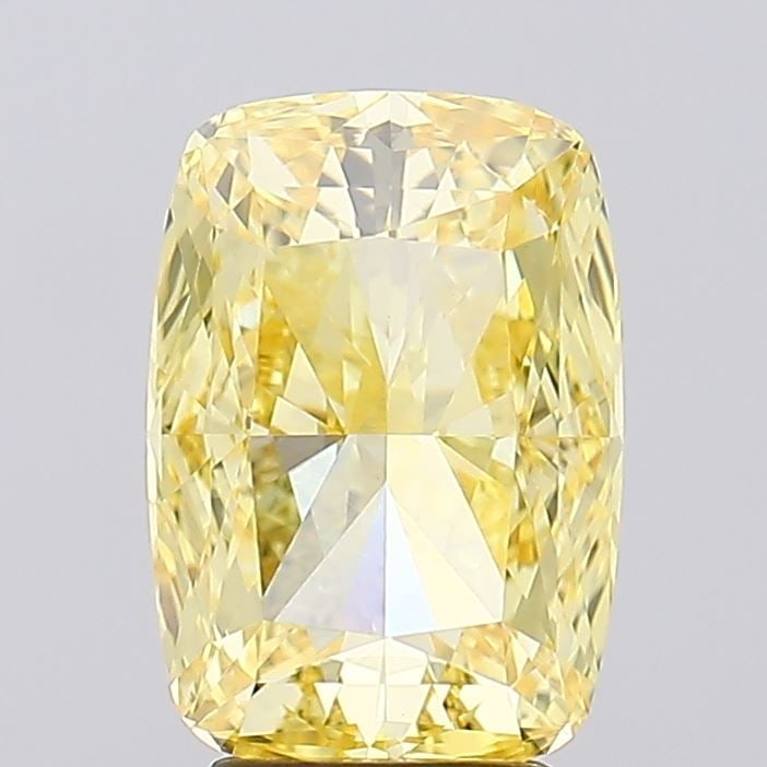 Loose Diamond - CUSHION MODIFIED 4.21ct Fancy Intense Yellow VS1: Loose Diamond - CUSHION MODIFIED 4.21ct Fancy Intense Yellow VS1 Source: This is a real non-mined Diamond that has been grown in a lab Shape: CUSHION MODIFIED Carats: 4.21 Color: Fancy Intense Yellow 