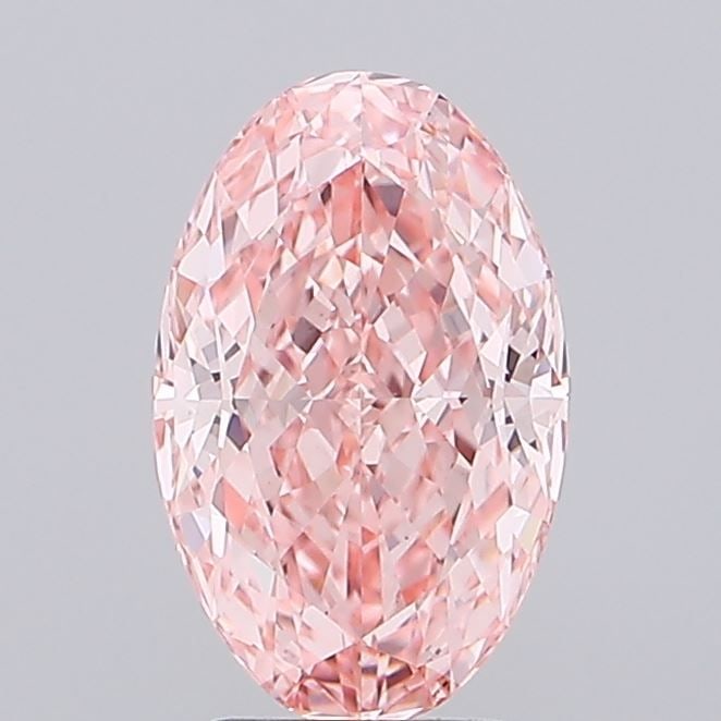 Loose Diamond - OVAL 3.07ct Fancy Vivid Pink VS1: Loose Diamond - OVAL 3.07ct Fancy Vivid Pink VS1 Source: This is a real non-mined Diamond that has been grown in a lab Shape: OVAL Carats: 3.07 Color: Fancy Vivid Pink Certification: IGI Video: