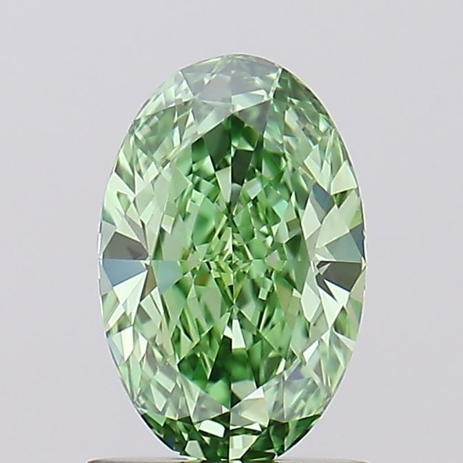 Loose Diamond - OVAL 1.02ct Fancy Vivid Green IF: Loose Diamond - OVAL 1.02ct Fancy Vivid Green IF Source: This is a real non-mined Diamond that has been grown in a lab Shape: OVAL Carats: 1.02 Color: Fancy Vivid Green Certification: IGI Video: