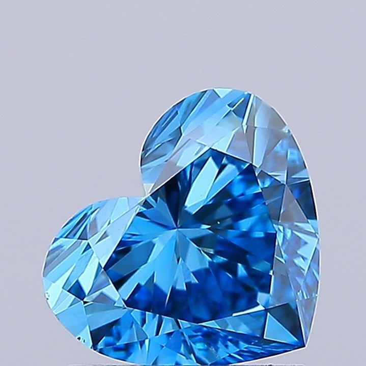 Loose Diamond - HEART 1.23ct Fancy Vivid Blue VVS2: Loose Diamond - HEART 1.23ct Fancy Vivid Blue VVS2 Source: This is a real non-mined Diamond that has been grown in a lab Shape: HEART Carats: 1.23 Color: Fancy Vivid Blue Certification: IGI Video:
