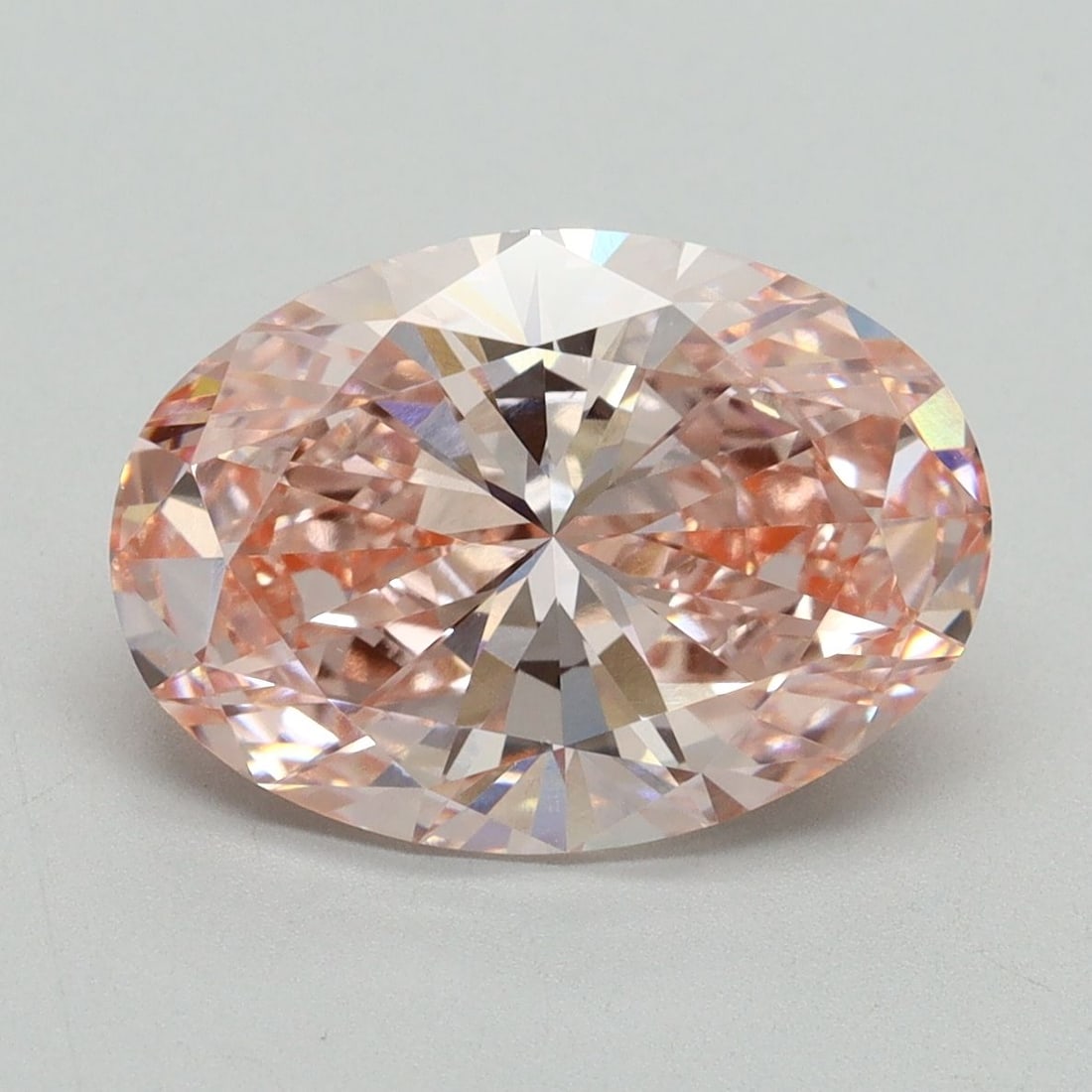 Loose Diamond - OVAL 4.04ct Fancy Intense Pink VS1: Loose Diamond - OVAL 4.04ct Fancy Intense Pink VS1 Source: This is a real non-mined Diamond that has been grown in a lab Shape: OVAL Carats: 4.04 Color: Fancy Intense Pink Certification: IGI Video: