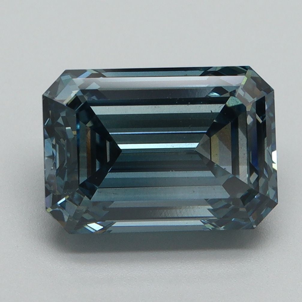 Loose Diamond - EMERALD 4.1ct Fancy Intense Blue SI1 (1 of 1)