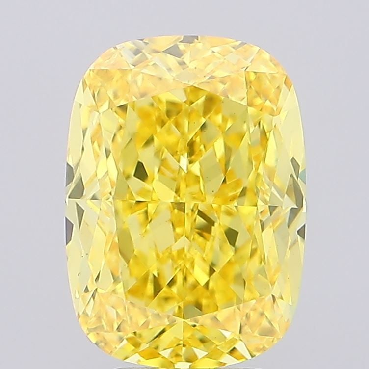 Loose Diamond - CUSHION MODIFIED 6.35ct Fancy Vivid Yellow VS2: Loose Diamond - CUSHION MODIFIED 6.35ct Fancy Vivid Yellow VS2 Source: This is a real non-mined Diamond that has been grown in a lab Shape: CUSHION MODIFIED Carats: 6.35 Color: Fancy Vivid Yellow Cert