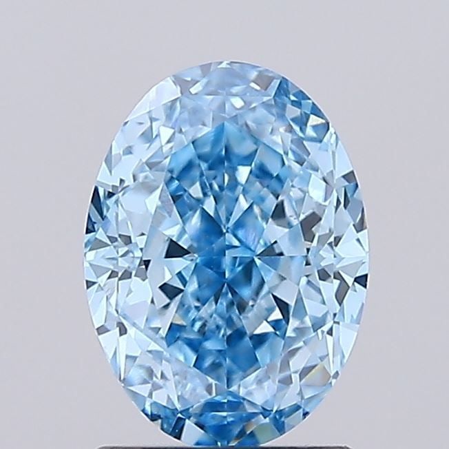 Loose Diamond - OVAL 1.76ct Fancy Vivid Blue VS1: Loose Diamond - OVAL 1.76ct Fancy Vivid Blue VS1 Source: This is a real non-mined Diamond that has been grown in a lab Shape: OVAL Carats: 1.76 Color: Fancy Vivid Blue Certification: IGI Video: