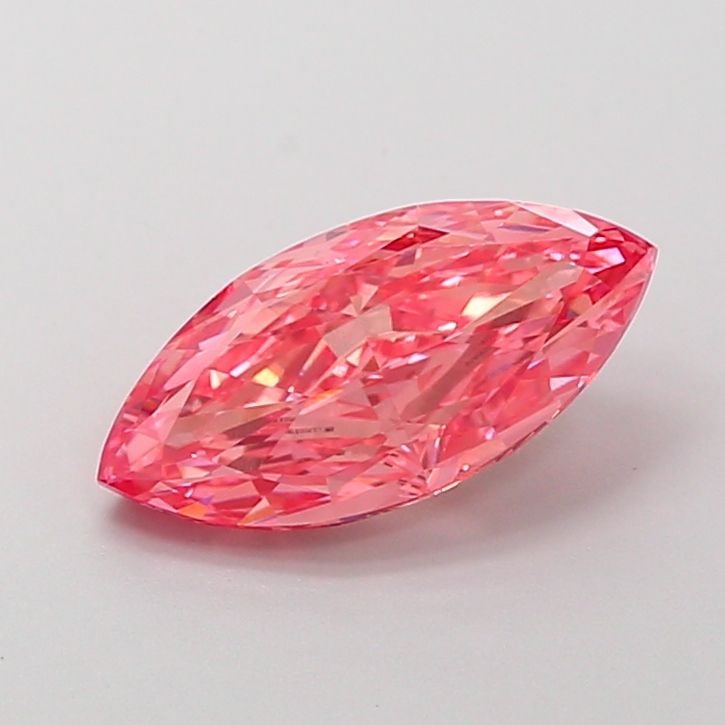 Loose Diamond - MARQUISE 1.85ct Fancy Vivid Pink VS1: Loose Diamond - MARQUISE 1.85ct Fancy Vivid Pink VS1 Source: This is a real non-mined Diamond that has been grown in a lab Shape: MARQUISE Carats: 1.85 Color: Fancy Vivid Pink Certification: IGI Video