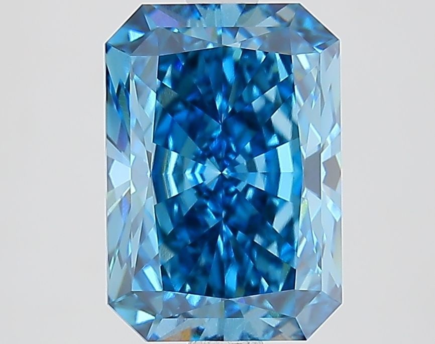 Loose Diamond - RADIANT 2.86ct Fancy Vivid Blue VVS2: Loose Diamond - RADIANT 2.86ct Fancy Vivid Blue VVS2 Source: This is a real non-mined Diamond that has been grown in a lab Shape: RADIANT Carats: 2.86 Color: Fancy Vivid Blue Certification: IGI Video: