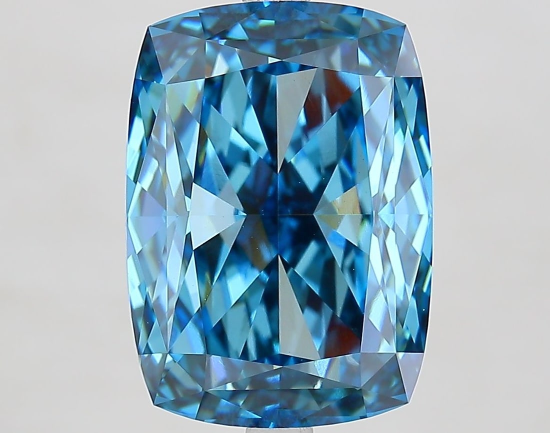 Loose Diamond - CUSHION MODIFIED 8.05ct Fancy Vivid Blue VVS2: Loose Diamond - CUSHION MODIFIED 8.05ct Fancy Vivid Blue VVS2 Source: This is a real non-mined Diamond that has been grown in a lab Shape: CUSHION MODIFIED Carats: 8.05 Color: Fancy Vivid Blue Certifi