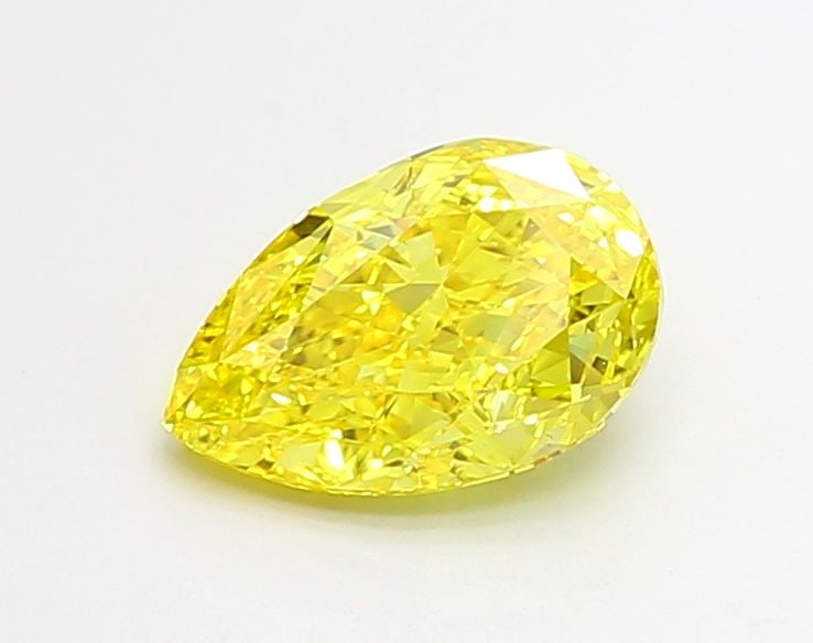 Loose Diamond - PEAR 2.01ct Fancy Vivid Yellow VS1: Loose Diamond - PEAR 2.01ct Fancy Vivid Yellow VS1 Source: This is a real non-mined Diamond that has been grown in a lab Shape: PEAR Carats: 2.01 Color: Fancy Vivid Yellow Certification: IGI Video: