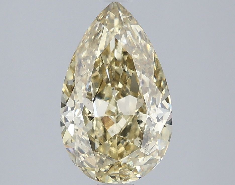 Loose Diamond - PEAR 2.09ct Fancy Yellow SI1: Loose Diamond - PEAR 2.09ct Fancy Yellow SI1 Source: This is a real non-mined Diamond that has been grown in a lab Shape: PEAR Carats: 2.09 Color: Fancy Yellow Certification: IGI Video: