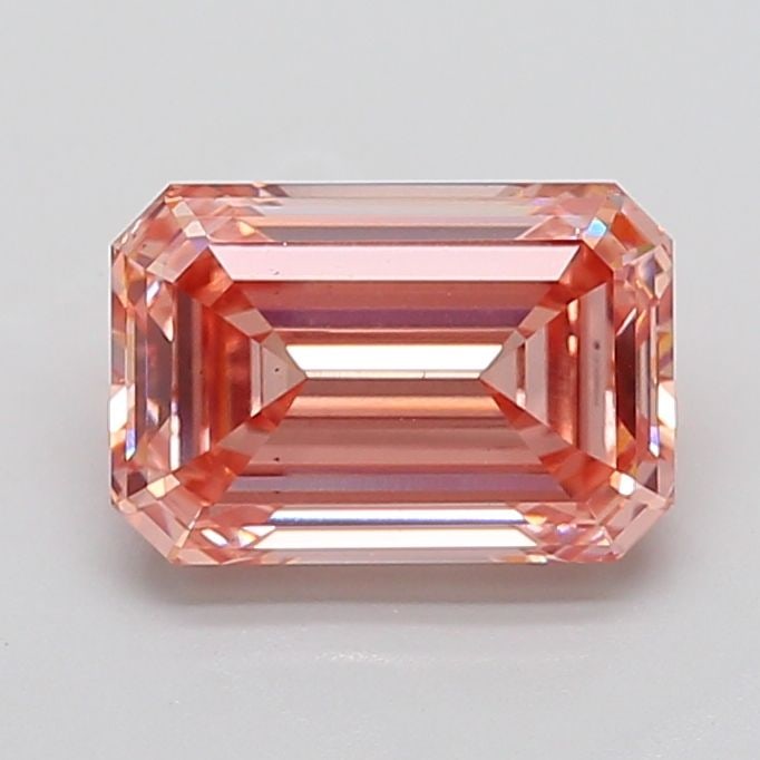 Loose Diamond - EMERALD 4.3ct Fancy Intense Pink VS2: Loose Diamond - EMERALD 4.3ct Fancy Intense Pink VS2 Source: This is a real non-mined Diamond that has been grown in a lab Shape: EMERALD Carats: 4.3 Color: Fancy Intense Pink Certification: IGI Addit