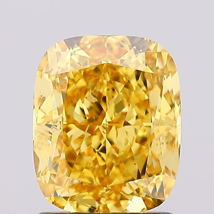Loose Diamond - CUSHION MODIFIED 1.69ct Fancy Vivid Yellow VS1: Loose Diamond - CUSHION MODIFIED 1.69ct Fancy Vivid Yellow VS1 Source: This is a real non-mined Diamond that has been grown in a lab Shape: CUSHION MODIFIED Carats: 1.69 Color: Fancy Vivid Yellow Cert