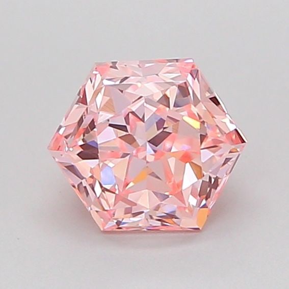 Loose Diamond - HEXAGONAL 1.02ct Fancy Vivid Pink VS1: Loose Diamond - HEXAGONAL 1.02ct Fancy Vivid Pink VS1 Source: This is a real non-mined Diamond that has been grown in a lab Shape: HEXAGONAL Carats: 1.02 Color: Fancy Vivid Pink Certification: IGI Vid