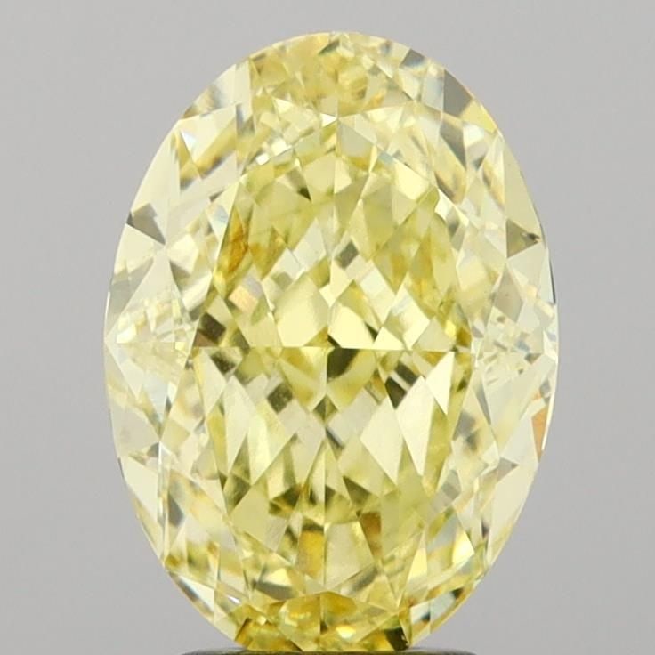 Loose Diamond - OVAL 4.04ct Fancy Yellow VVS2: Loose Diamond - OVAL 4.04ct Fancy Yellow VVS2 Source: This is a real non-mined Diamond that has been grown in a lab Shape: OVAL Carats: 4.04 Color: Fancy Yellow Certification: IGI Video: