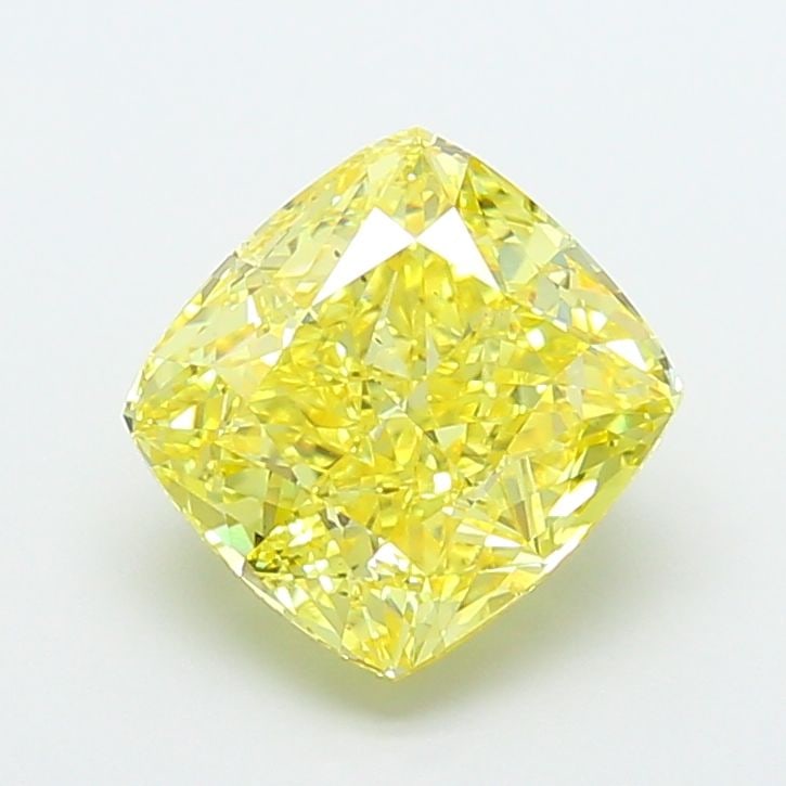 Loose Diamond - CUSHION MODIFIED 4.0ct Fancy Vivid Yellow VS2: Loose Diamond - CUSHION MODIFIED 4.0ct Fancy Vivid Yellow VS2 Source: This is a real non-mined Diamond that has been grown in a lab Shape: CUSHION MODIFIED Carats: 4.0 Color: Fancy Vivid Yellow Certif