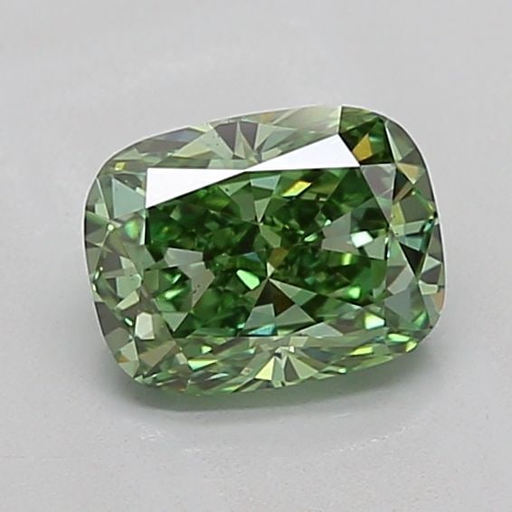 Loose Diamond - CUSHION MODIFIED 1.53ct Fancy Vivid Green VS2 (1 of 1)