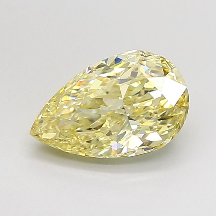 Loose Diamond - PEAR 2.03ct Fancy Yellow VS1: Loose Diamond - PEAR 2.03ct Fancy Yellow VS1 Source: This is a real non-mined Diamond that has been grown in a lab Shape: PEAR Carats: 2.03 Color: Fancy Yellow Certification: IGI Video: